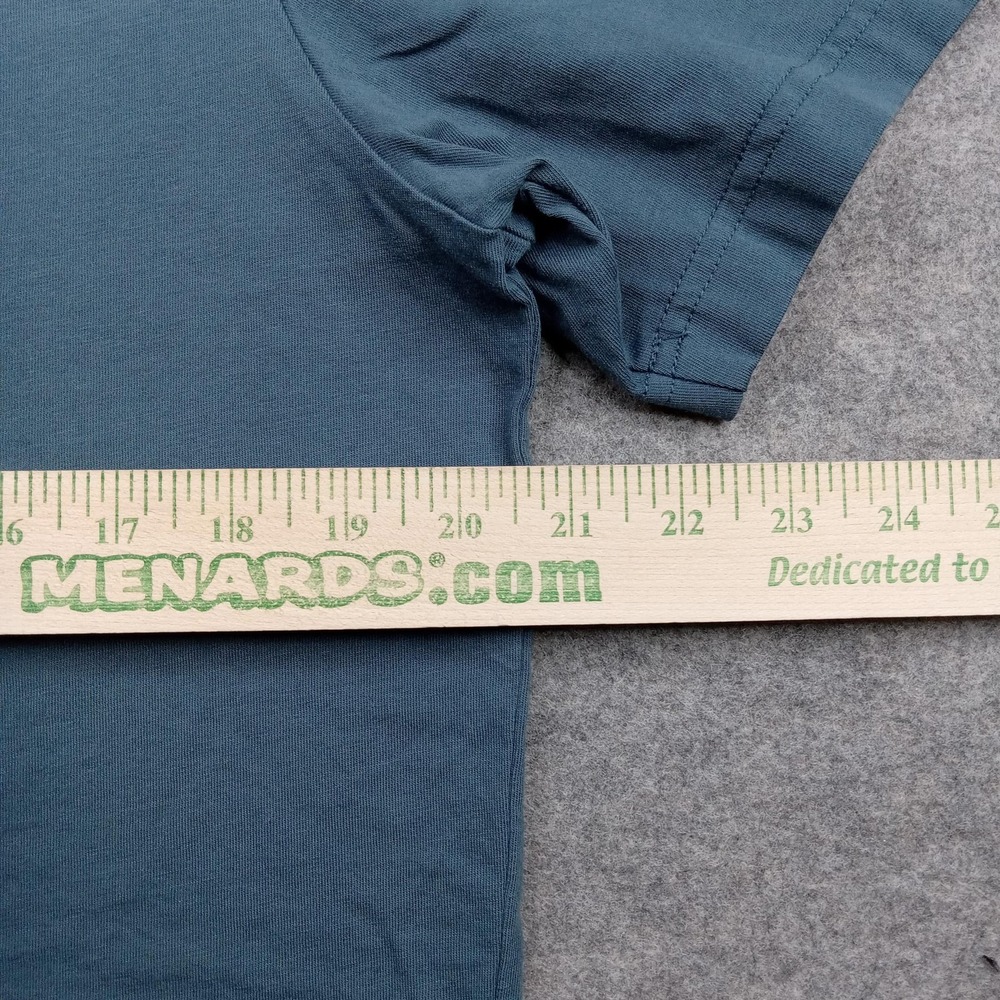 Puma Shirt Mens Large Blue Green Logo Graphic Crewneck Short Sleeve T-Shirt‎ - Picture 6 of 7